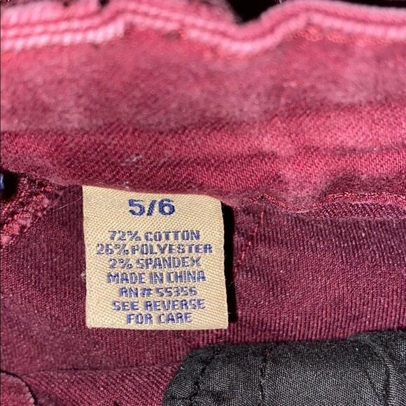 Juniors Maroon Jean Shorts  - Picture 5 of 5